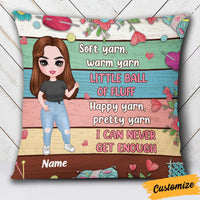 Personalized Love Crochet Pillow JR39 23O32 thumb 1