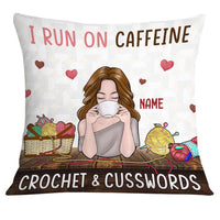 Personalized Love Crochet Coffee Pillow JR36 24O32 thumb 1