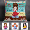 Personalized Love Crochet Girl Pillow JR37 24O57 1