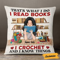 Personalized Love Book Crochet Pillow JR38 24O57 thumb 1