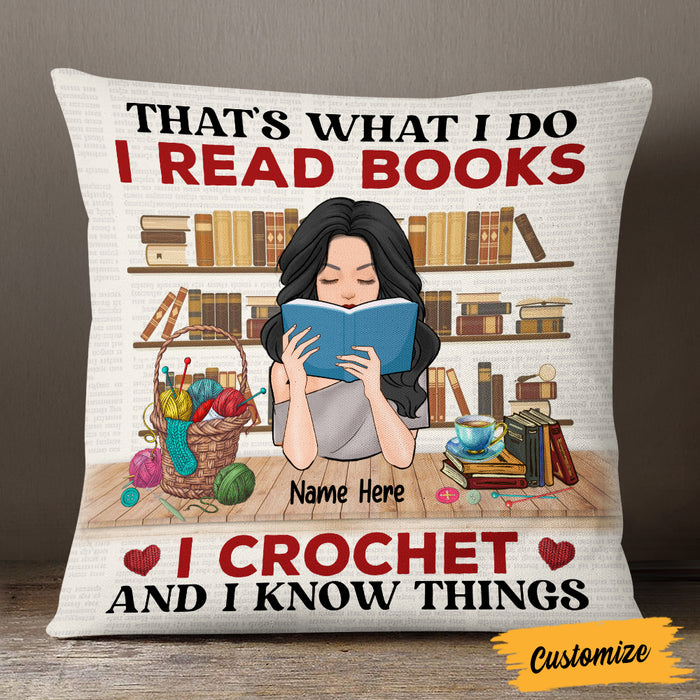Personalized Love Book Crochet Pillow JR38 24O57 1