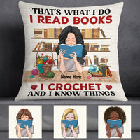Personalized Love Book Crochet Pillow JR38 24O57 thumb 1