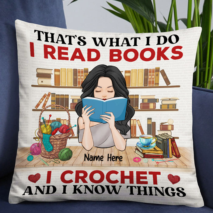 Personalized Love Book Crochet Pillow JR38 24O57 1