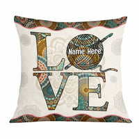 Personalized Love Crochet Pillow JR313 30O57 thumb 1