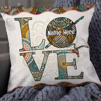 Personalized Love Crochet Pillow JR313 30O57 thumb 1