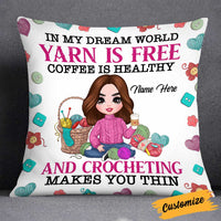 Personalized Love Crochet Pillow JR41 30O34 thumb 1