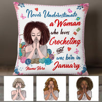 Personalized Love Crochet Pillow JR51 26O36 thumb 1