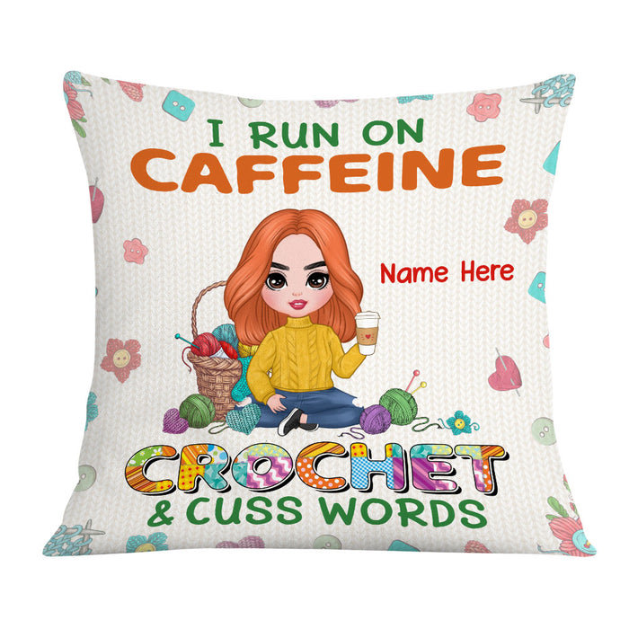 Personalized Love Crochet Pillow JR52 26O36 1
