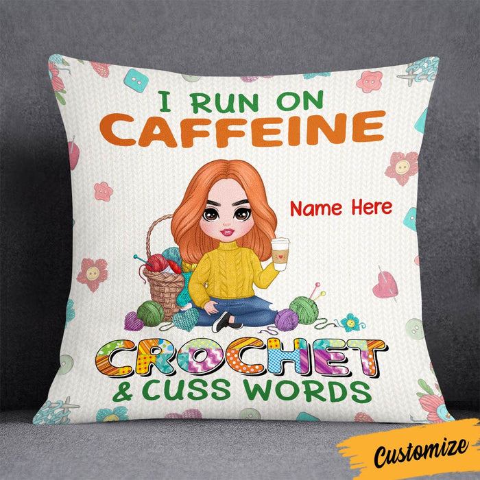 Personalized Love Crochet Pillow JR52 26O36 1