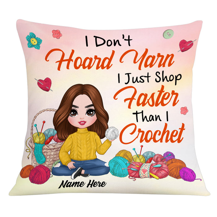 Personalized Love Crochet Girl Pillow JR52 95O53 1