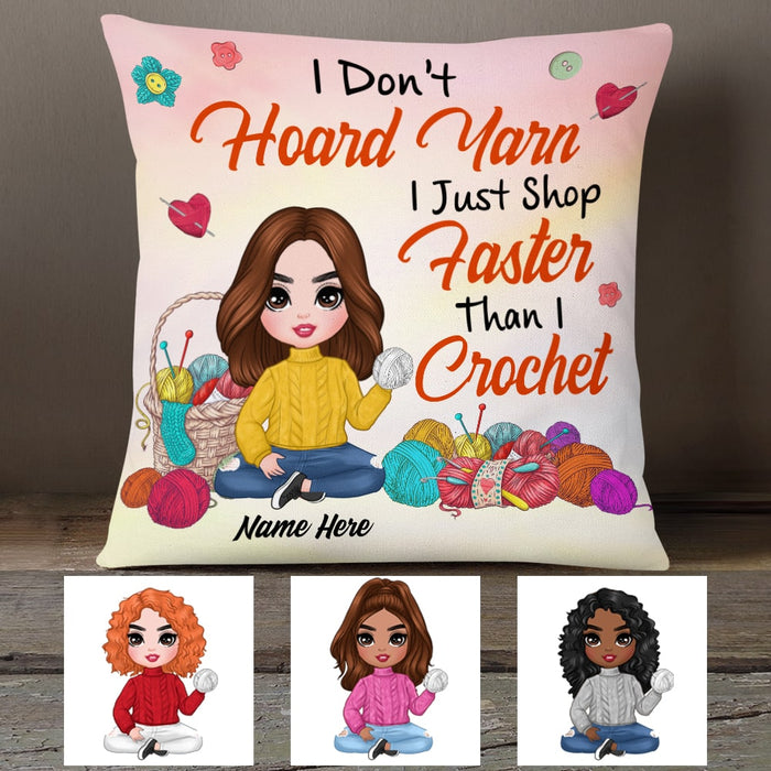 Personalized Love Crochet Girl Pillow JR52 95O53 1