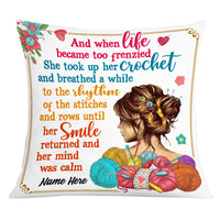 Personalized Love Crochet Girl Pillow JR53 95O53 thumb 1