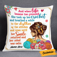 Personalized Love Crochet Girl Pillow JR53 95O53 thumb 1