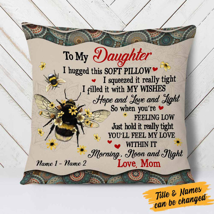 Personalized Mom Grandma Son Grandson Daughter Granddaughter Pillow JR52 24O58 1