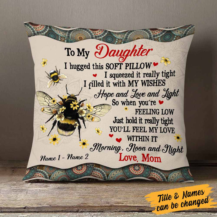 Personalized Mom Grandma Son Grandson Daughter Granddaughter Pillow JR52 24O58 1