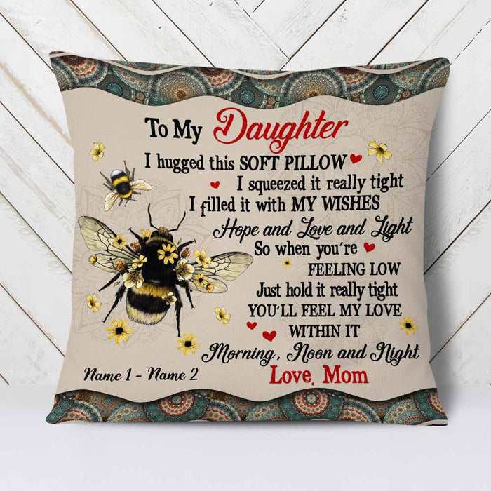 Personalized Mom Grandma Son Grandson Daughter Granddaughter Pillow JR52 24O58 1