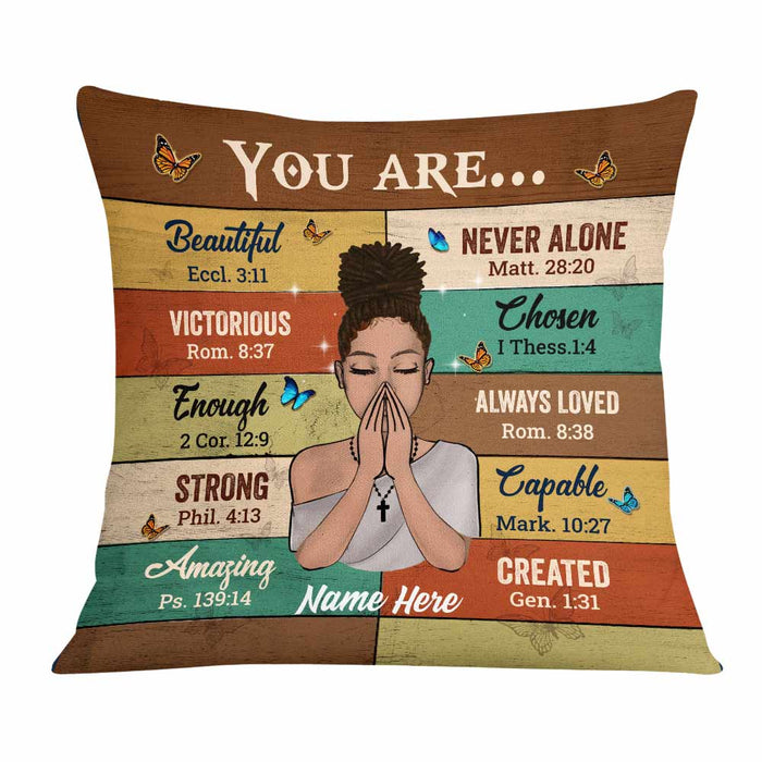 Personalized BWA You Are Beautiful Pillow JR51 24O57 1