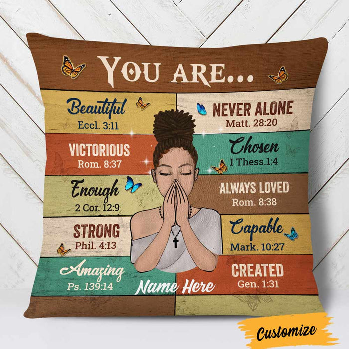 Personalized BWA You Are Beautiful Pillow JR51 24O57 1