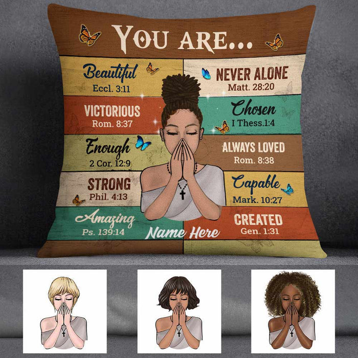 Personalized BWA You Are Beautiful Pillow JR51 24O57 1