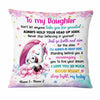 Personalized Mom Grandma Daughter Granddaughter Unicorn Pillow JR55 24O47 1