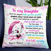 Personalized Mom Grandma Daughter Granddaughter Unicorn Pillow JR55 24O47 1