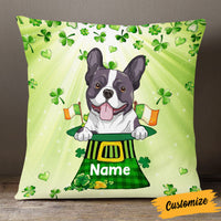 Personalized Patrick's Day Dog Pillow JR52 30O53 thumb 1