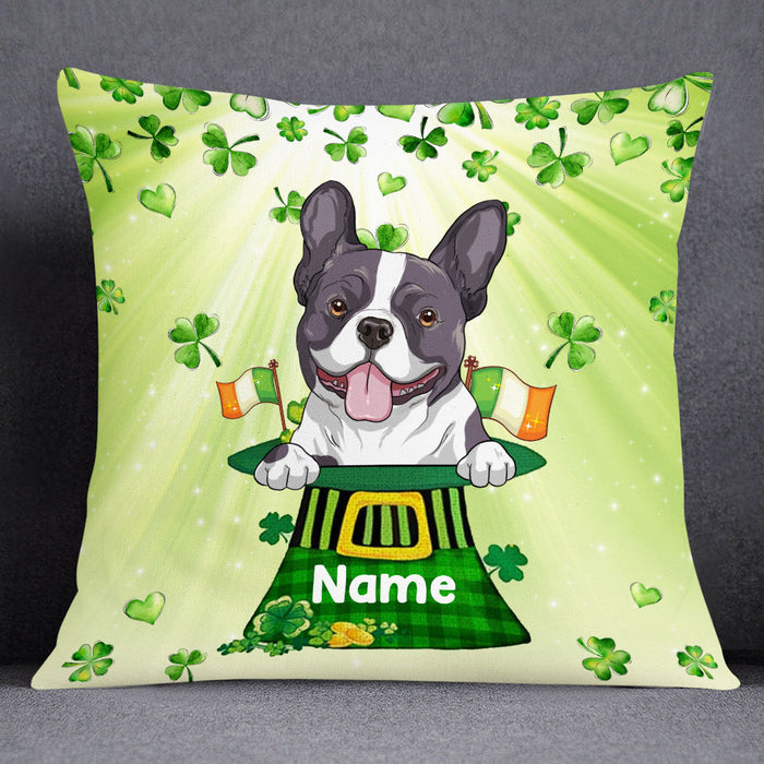 Personalized Patrick's Day Dog Pillow JR52 30O53 1