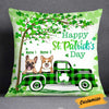 Personalized Happy Patrick's Day Dog Pillow JR55 95O34 1