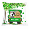 Personalized Happy Patrick's Day Dog Pillow JR51 85O34 1