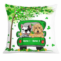 Personalized Happy Patrick's Day Dog Pillow JR51 85O34 thumb 1