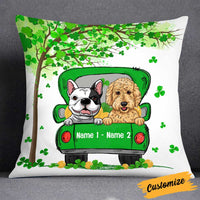 Personalized Happy Patrick's Day Dog Pillow JR51 85O34 thumb 1