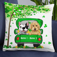 Personalized Happy Patrick's Day Dog Pillow JR51 85O34 thumb 1