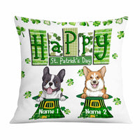 Personalized St Patrick's Day Dog Pillow JR56 24O58 thumb 1