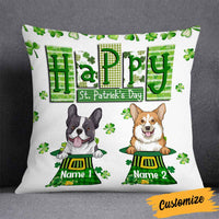 Personalized St Patrick's Day Dog Pillow JR56 24O58 thumb 1