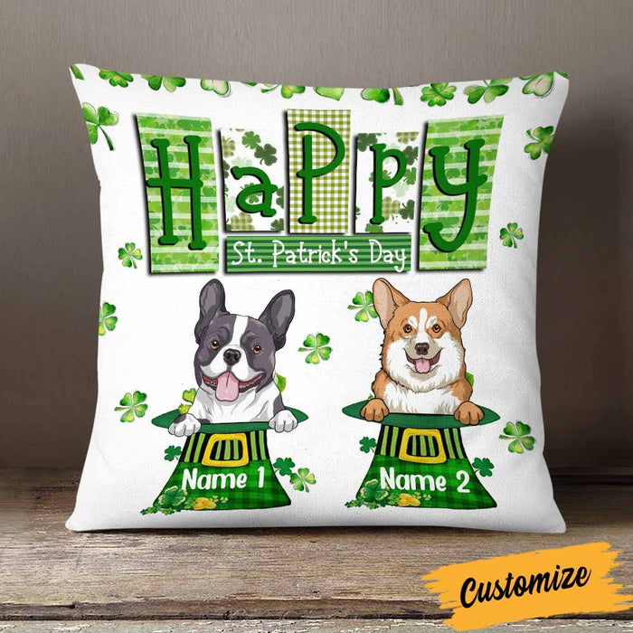 Personalized St Patrick's Day Dog Pillow JR56 24O58 1