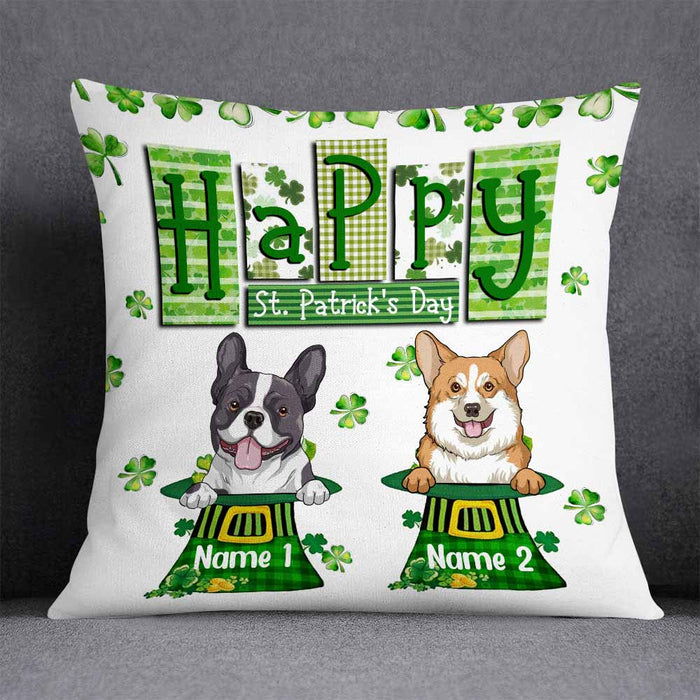 Personalized St Patrick's Day Dog Pillow JR56 24O58 1