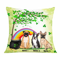 Personalized Happy Patrick's Day Dog Pillow JR56 95O58 thumb 1