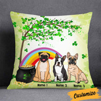 Personalized Happy Patrick's Day Dog Pillow JR56 95O58 thumb 1