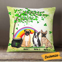 Personalized Happy Patrick's Day Dog Pillow JR56 95O58 thumb 1
