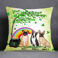 Personalized Happy Patrick's Day Dog Pillow JR56 95O58 thumb 1