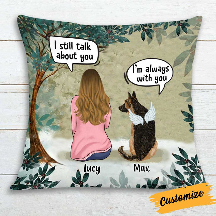 Personalized Dog Mom Memo Conversation Pillow JR53 85O34 1
