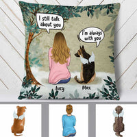 Personalized Dog Mom Memo Conversation Pillow JR53 85O34 thumb 1