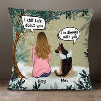 Personalized Dog Mom Memo Conversation Pillow JR53 85O34 thumb 1