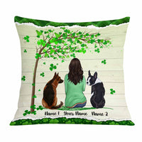 Personalized Happy Patrick's Day Dog Mom Pillow JR54 85O58 thumb 1
