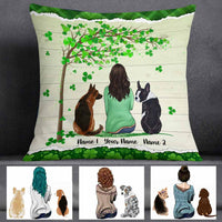 Personalized Happy Patrick's Day Dog Mom Pillow JR54 85O58 thumb 1