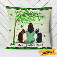 Personalized Happy Patrick's Day Dog Mom Pillow JR54 85O58 thumb 1