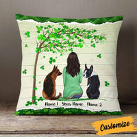 Personalized Happy Patrick's Day Dog Mom Pillow JR54 85O58 thumb 1