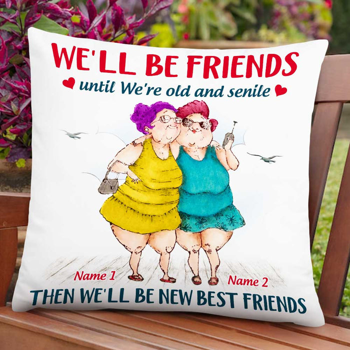 Personalized Old Friends Pillow JR510 24O47 1