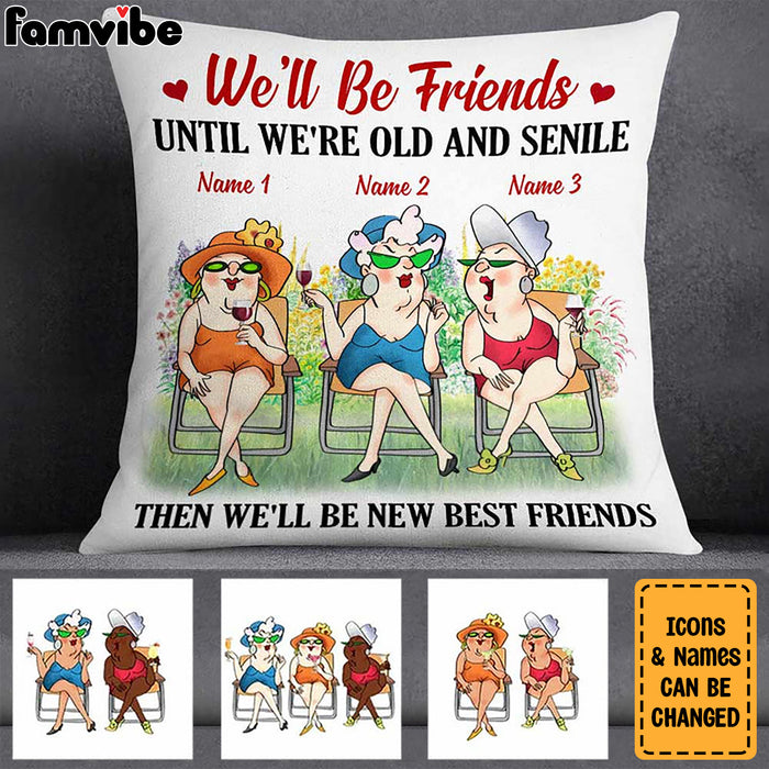 Personalized Old Friends Pillow JR53 26O57 1
