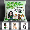 Personalized Patrick's Day Dog Mom Pillow JR54 30O57 1